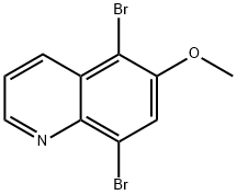 5,8-Dibromo-6-methoxyquinoline Structure