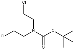N-BOC-N,N-ビス(2-クロロエチル)アミン 化学構造式