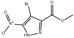 methyl 4-bromo-5-nitro-1H-pyrazole-3-carboxylate Structure