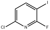 6-Chloro-2-fluoro-3-iodopyridine, 95% 化学構造式