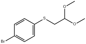 1-BROMO-4-(2,2-DIMETHOXY-ETHYLSULFANYL)-BENZENE Struktur