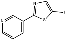 3-(5-碘-2-噻唑基)吡啶, 1187830-48-3, 结构式