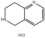 5,6,7,8-テトラヒドロ-1,6-ナフチリジン塩酸塩 化学構造式