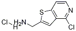4-氯噻吩并[3,2-C]吡啶-2-甲胺盐酸盐 结构式