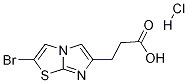 2-溴咪唑并[2,1-B]噻唑-6-丙酸盐酸盐 结构式