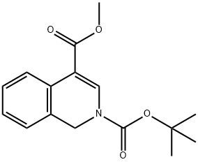 2,4(1H)-异喹啉二甲酸 2-叔丁酯 4-甲酯 结构式