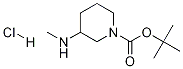 3-(甲基氨基)哌啶-1-甲酸叔丁酯盐酸盐, 1187927-08-7, 结构式