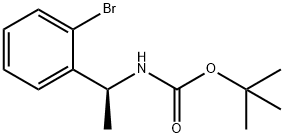 (S)-叔丁基1-(2-溴苯基)乙基氨基甲酸酯, 1187932-11-1, 结构式