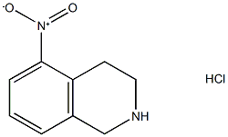 5-硝基-1,2,3,4-四氢异喹啉盐酸盐,1187932-31-5,结构式