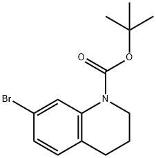 tert-Butyl 7-broMo-3,4-dihydroquinoline-1(2H)-carboxylate Structure