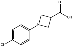 1-(4-氯苯基)氮杂环丁烷-3-羧酸 结构式