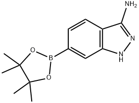 6-(4,4,5,5-TetraMethyl-1,3,2-dioxaborolan-2-yl)-3-aMino-1H-indazole Structure