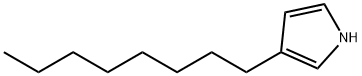 3-正辛基吡咯, 118799-18-1, 结构式