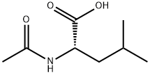 N-アセチル-L-ロイシン 化学構造式