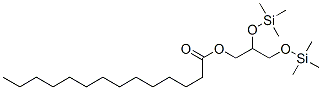 Myristic acid 2,3-bis(trimethylsilyloxy)propyl ester Structure
