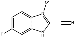 1H-Benzimidazole-2-carbonitrile,6-fluoro-,3-oxide(9CI) Struktur