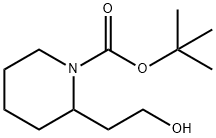 N-叔丁氧羰基-2-哌啶-2-基乙醇, 118811-03-3, 结构式