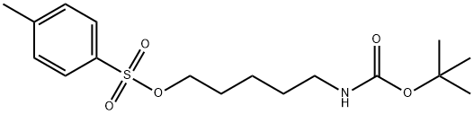 TERT-BUTYL N-[5-(TOSYLOXY)PENTYL]CARBAMATE Structure