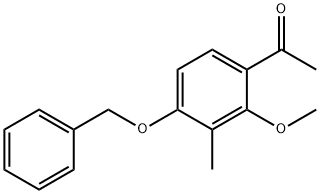 4'-苄氧基-2'-甲氧基-3'-甲基-苯乙酮 结构式