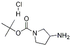 tert-butyl 3-aminopyrrolidine-1-carboxylate hydrochloride Structure