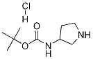 3-(Boc-aMino)pyrrolidine Hydrochloride Structure