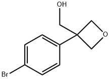 (3 - (4-溴苯基)氧杂环丁- 3 -基)甲醇,1188264-15-4,结构式