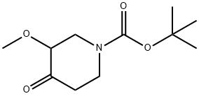 tert-butyl 3-methoxy-4-oxopiperidine-1-carboxylate Structure