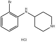 N-(2-BroMophenyl)piperidin-4-aMine dihydrochloride Structure