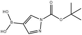 N-BOC-吡唑-4-硼酸,1188405-87-9,结构式