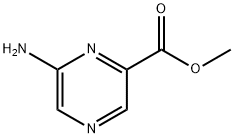 Pyrazinecarboxylic acid, 6-amino-, methyl ester (9CI) Struktur