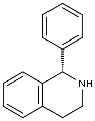 (S)-1-苯基-1,2,3,4-四氢异喹啉 结构式