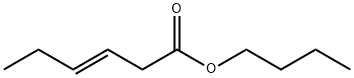 3-Hexenoic acid, butyl ester, (E)- Structure
