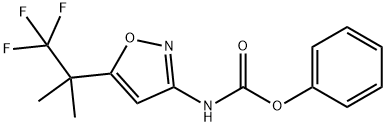 (5-(1,1,1-三氟-2-甲基丙-2-基)异噁唑-3-基)氨基甲酸苯酯,1188911-77-4,结构式