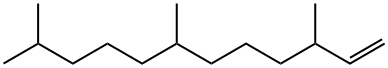 3,7,11-TRIMETHYL-1-DODECENE 化学構造式