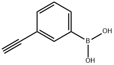 (3-エチニルフェニル)ボロン酸 化学構造式