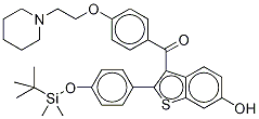4'-tert-ButyldiMethylsilyl-6-hydroxy Raloxifene-d4 Structure