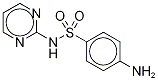 スルファジアジン-13C6 (フェニル-13C6) 化学構造式