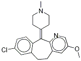3-Methoxy-N-methyldesloratadine-d4 Struktur
