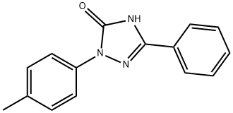 1,2-Dihydro-2-(4-methylphenyl)-5-phenyl-3H-1,2,4-triazol-3-one 化学構造式