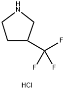 3-(トリフルオロメチル)ピロリジン塩酸塩 化学構造式