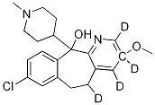 8-Chloro-3-methoxy-11-(1-methyl-4-piperidinyl)-6,11-dihydro-5H-benzo[5,6]-cyclohepta[1,2-b]pyridin-11-ol-d4 Structure
