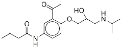 醋丁洛尔-D5, 1189500-68-2, 结构式