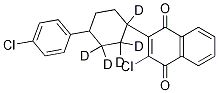 2-Chloro-3-[4-(4-chlorophenyl)cyclohexyl-d5]-1,4-naphthalenedione Structure