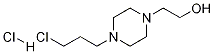 1-(2-Hydroxyethyl)-4-(chloropropyl)piperazine hydrochloride Structure