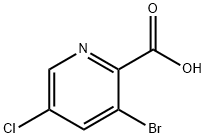 3-Bromo-5-chloropyridine-2-carboxylic acid Structure