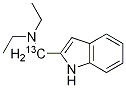 Indole 2-N,N-Diethylmethylamine-13C, 1189651-22-6, 结构式