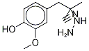 2-Hydrazino-α-(4-hydroxy-3-methoxybenzyl)propionitrile-d5 Structure