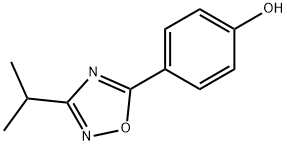 4-(3-Isopropyl-1,2,4-oxadiazol-5-yl)phenol Struktur