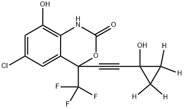 rac 8,14-Dihydroxy Efavirenz-d4 Struktur