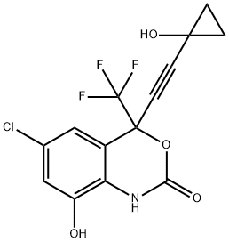 rac 8,14-Dihydroxy Efavirenz Struktur